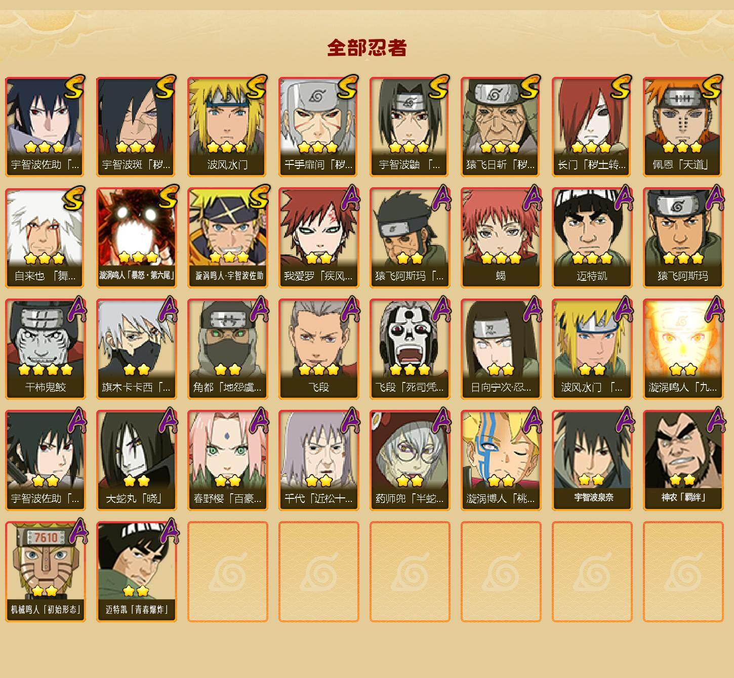 HYCMW46445火影忍者账号详情图2