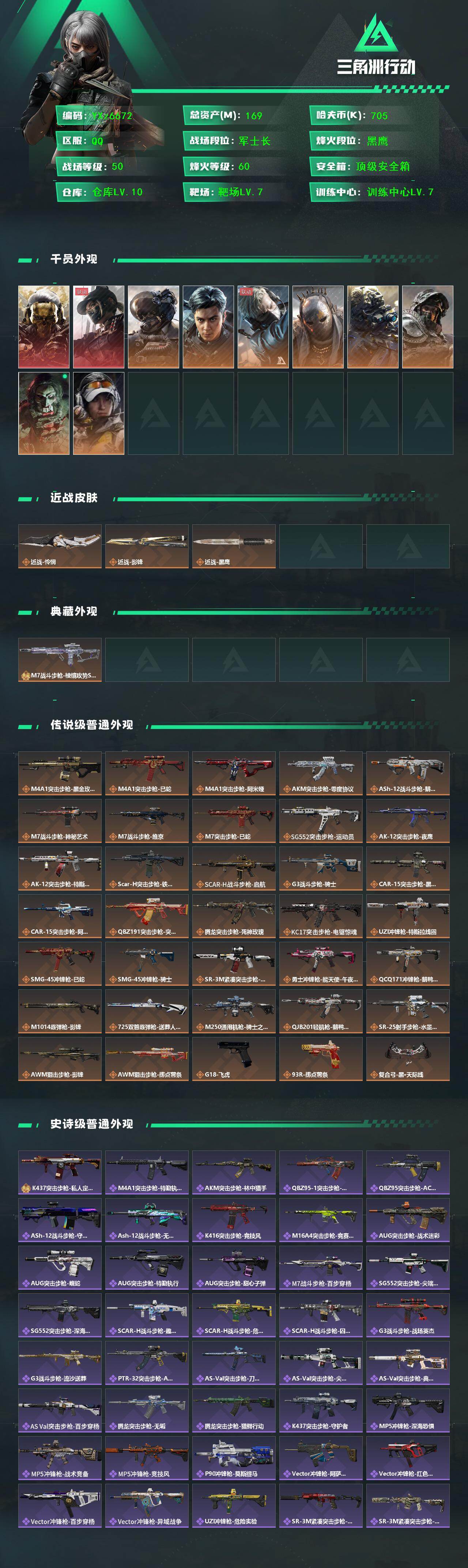 SJZCMW431036三角洲行动账号详情图2