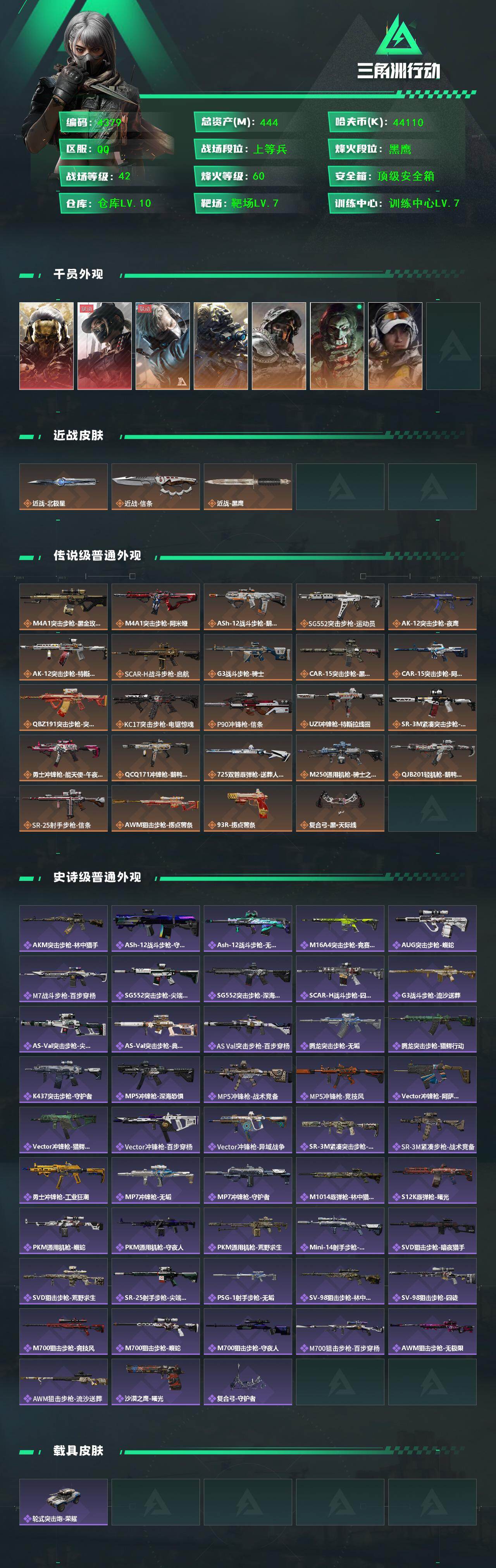 SJZCMW411531三角洲行动账号详情图2