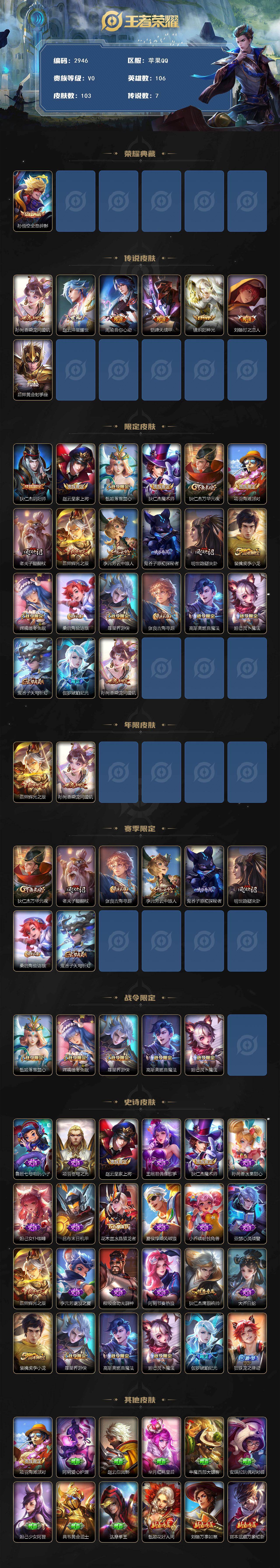 WZCMW449033王者荣耀账号详情图2