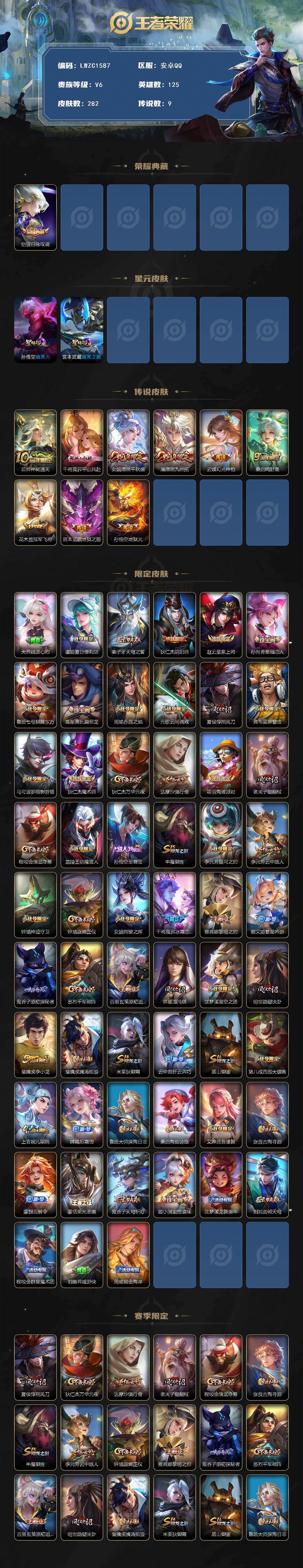 WZCMW463393王者荣耀账号详情图2