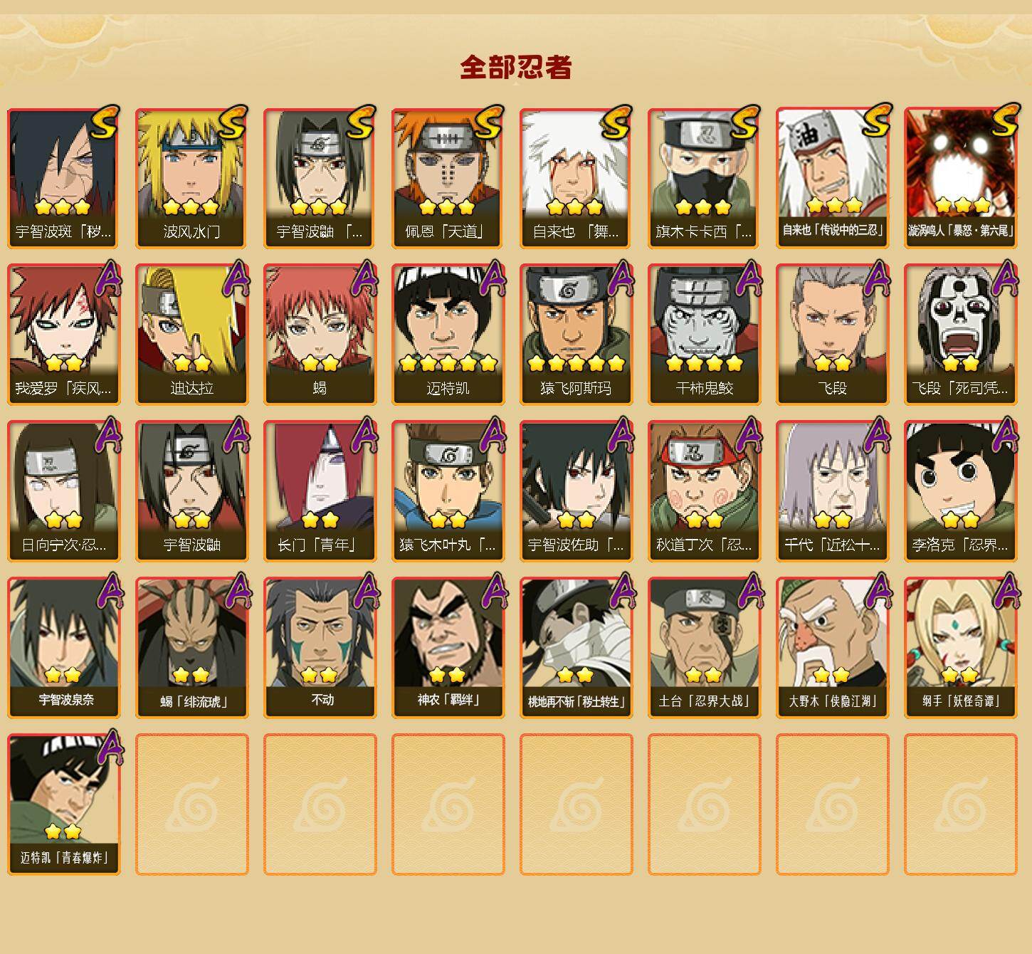 HYQM43168火影忍者账号详情图3