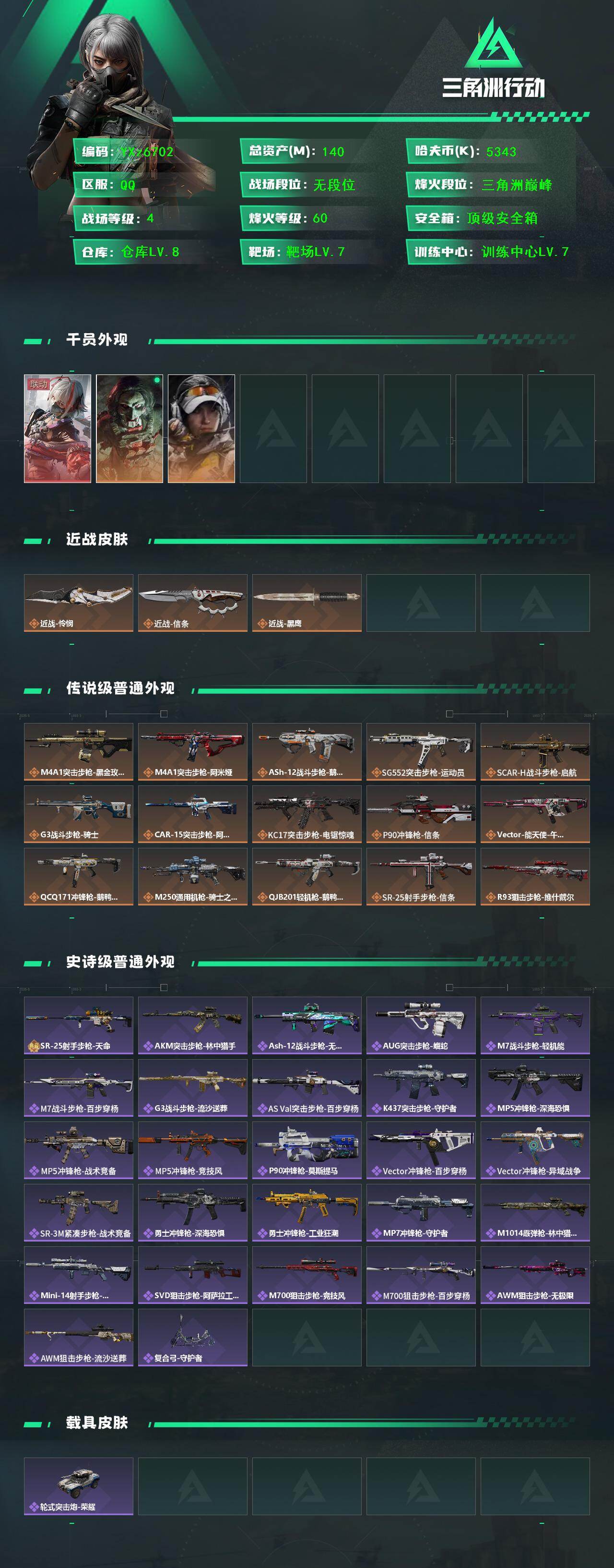 SJZCMW431050三角洲行动账号详情图2 SJZCMW431050三角洲行动账号详情图2