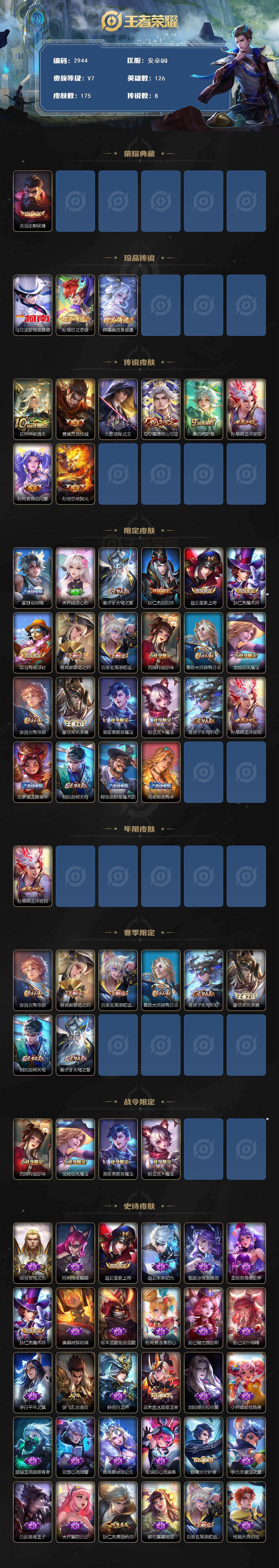 WZCMW451297王者荣耀账号详情图2