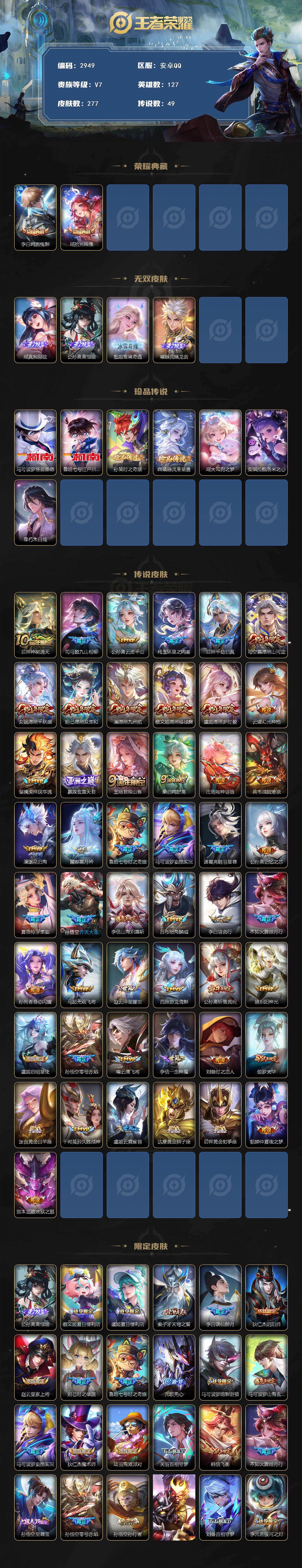 WZCMW451338王者荣耀账号详情图2