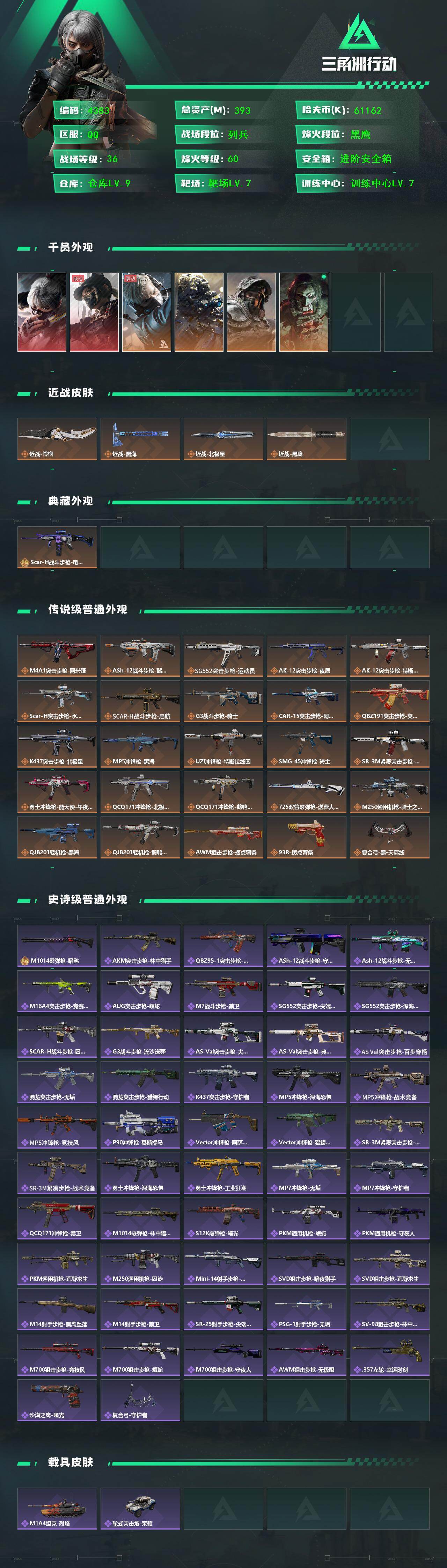 SJZCMW411530三角洲行动账号详情图2