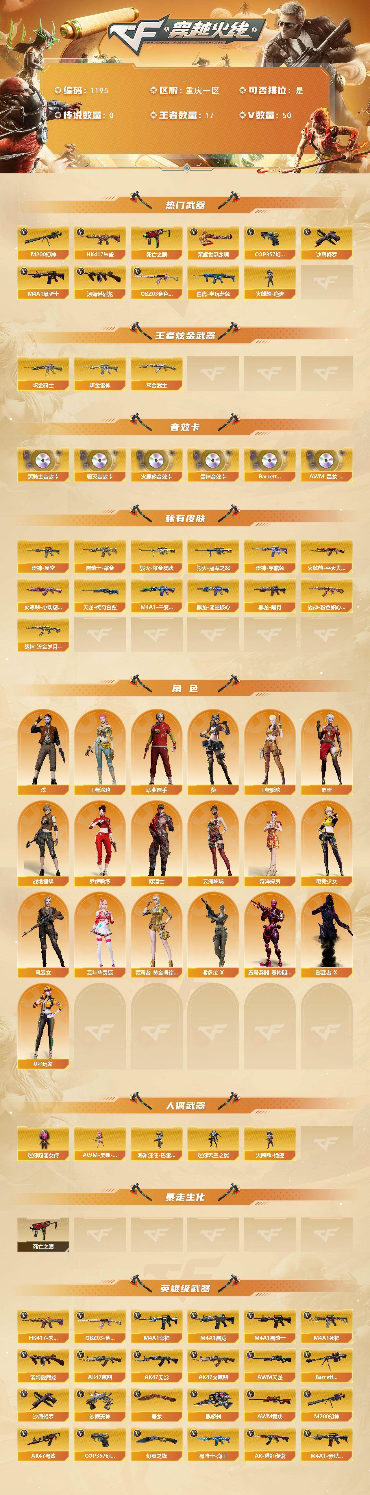 CFCMW421614穿越火线账号详情图2