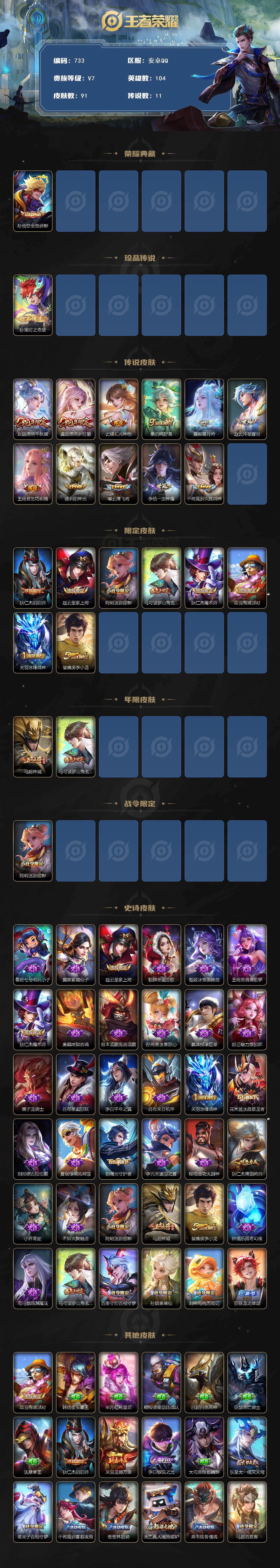 WZCMW495614王者荣耀账号详情图2