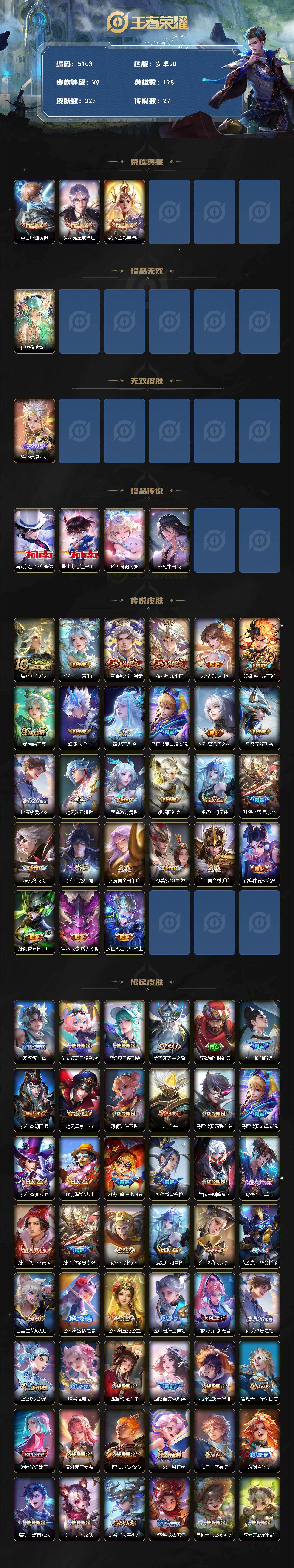 WZQM4136473王者荣耀账号详情图3