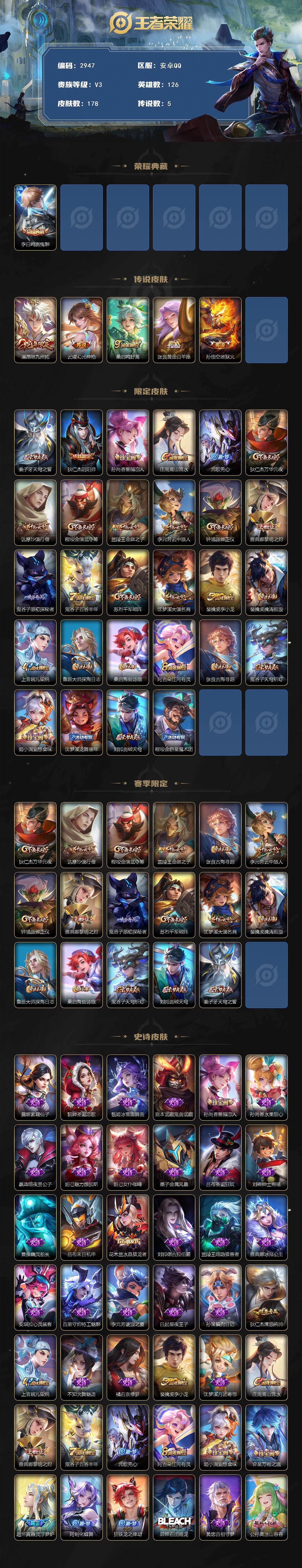 WZCMW449035王者荣耀账号详情图2