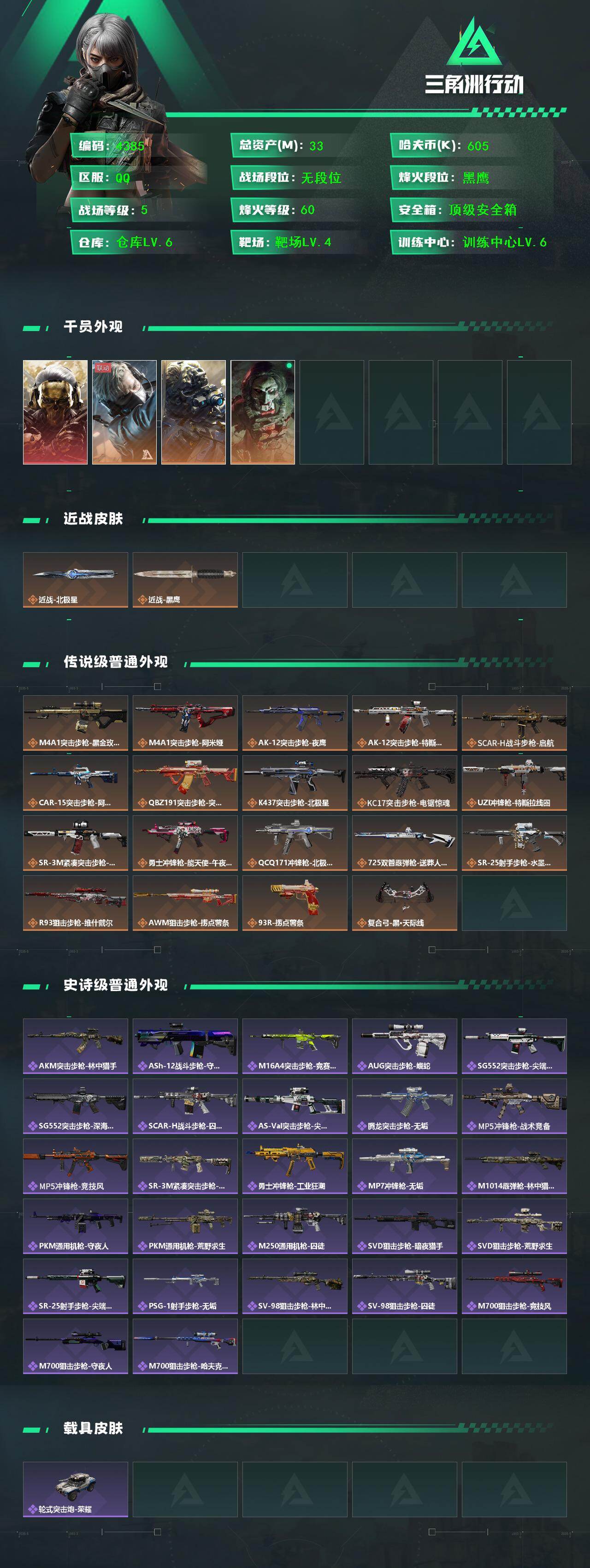 SJZCMW411585三角洲行动账号详情图2