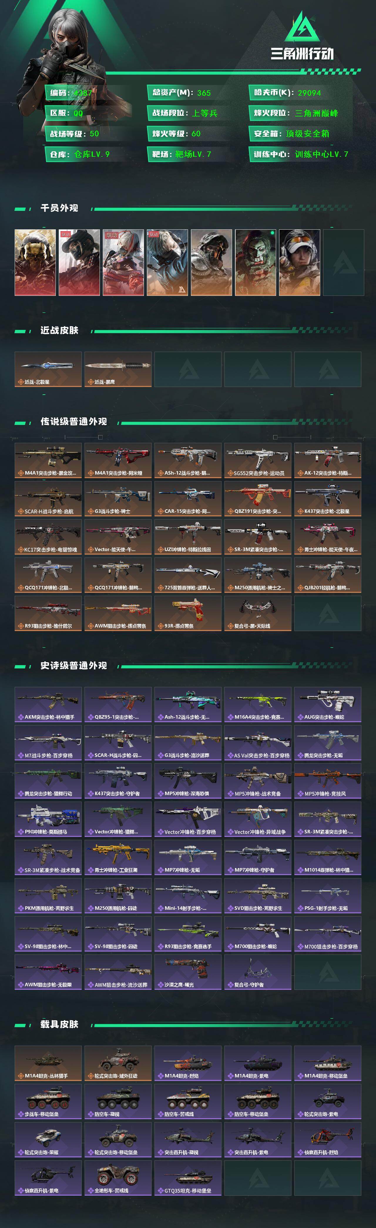 SJZCMW411691三角洲行动账号详情图2