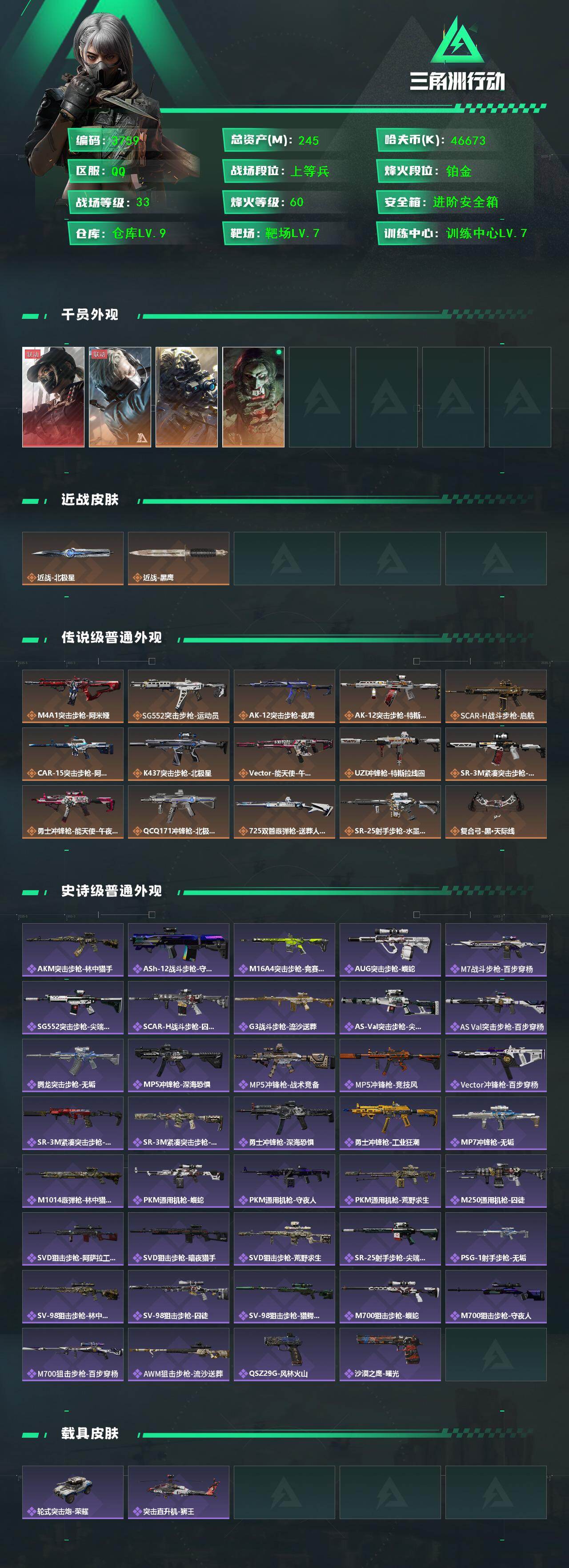 SJZCMW411692三角洲行动账号详情图2