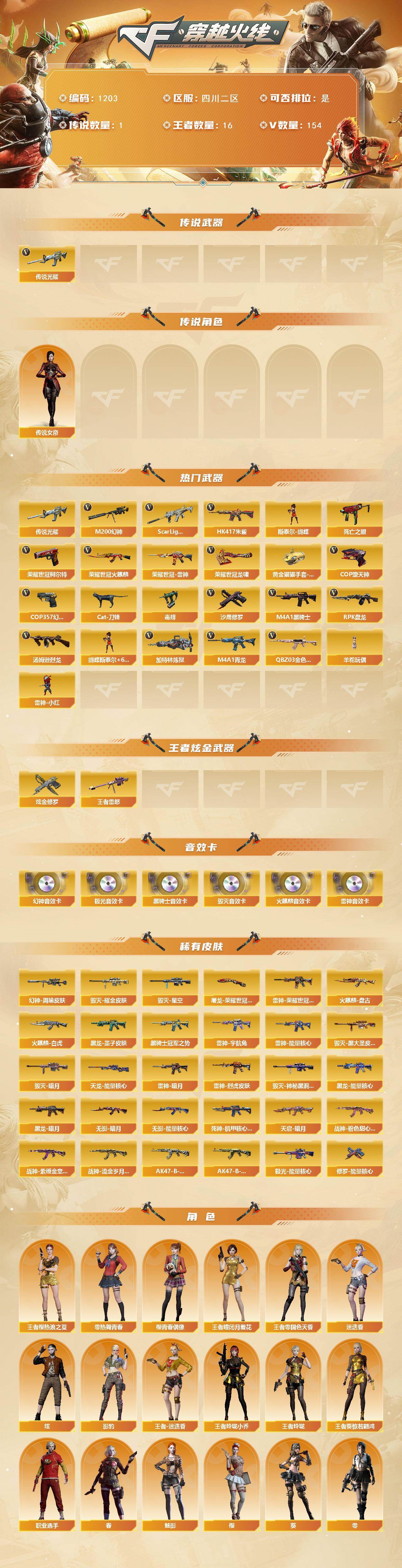 CFCMW422149穿越火线账号详情图2