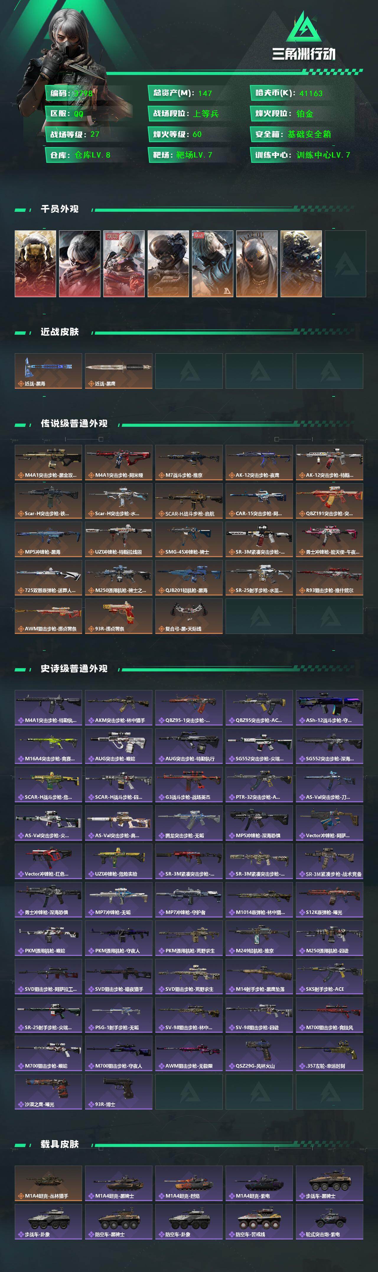 SJZCMW411719三角洲行动账号详情图2