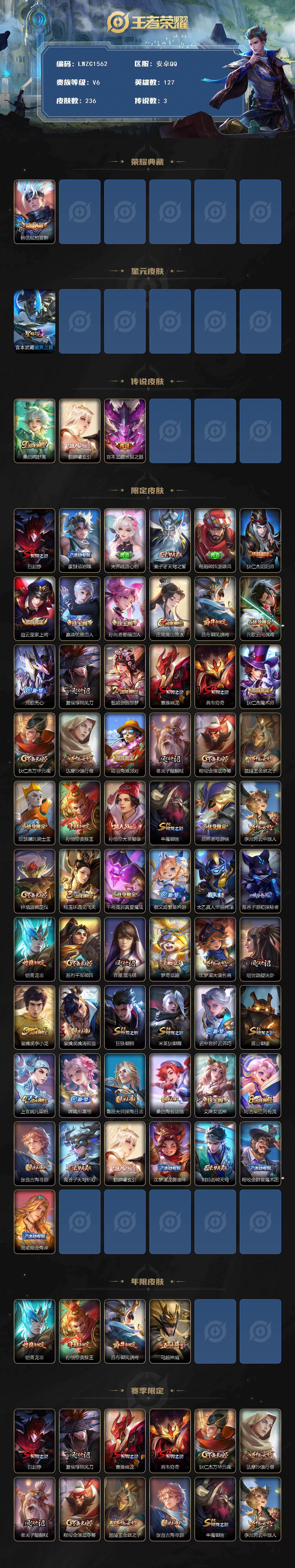 WZCMW462924王者荣耀账号详情图2