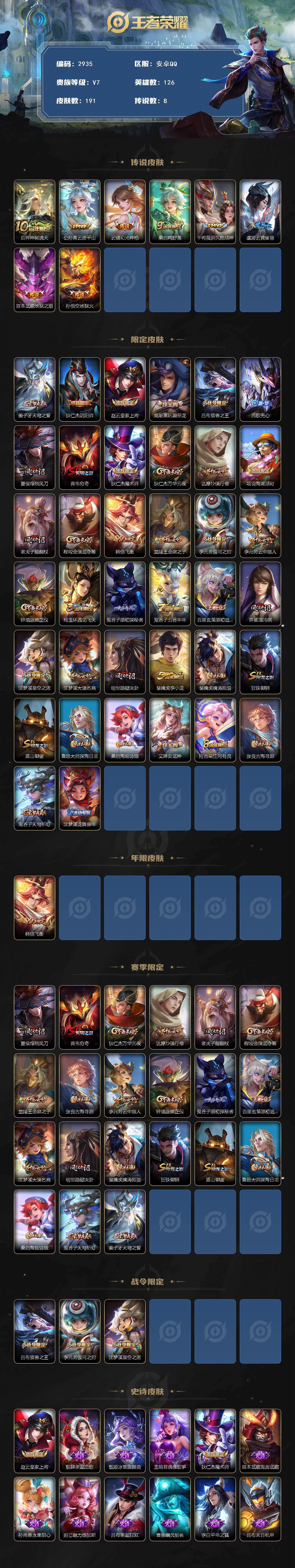 WZCMW451283王者荣耀账号详情图2