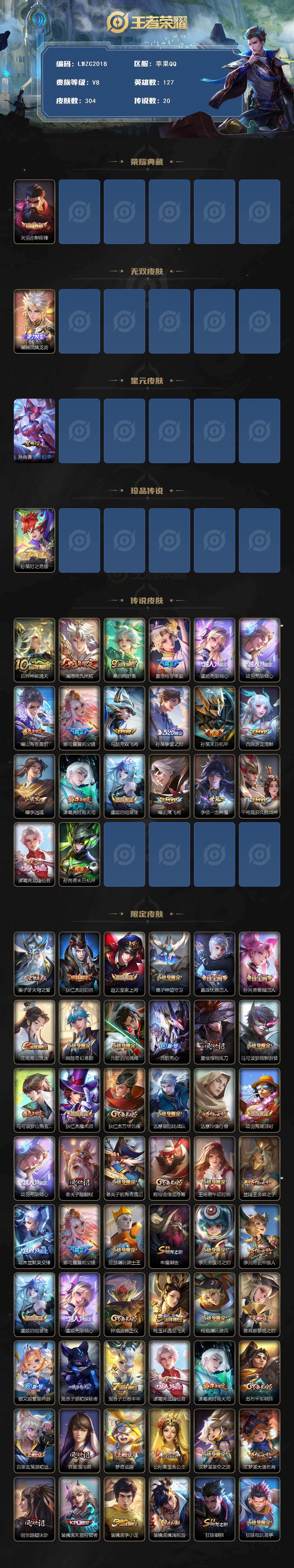 WZCMW464151王者荣耀账号详情图2