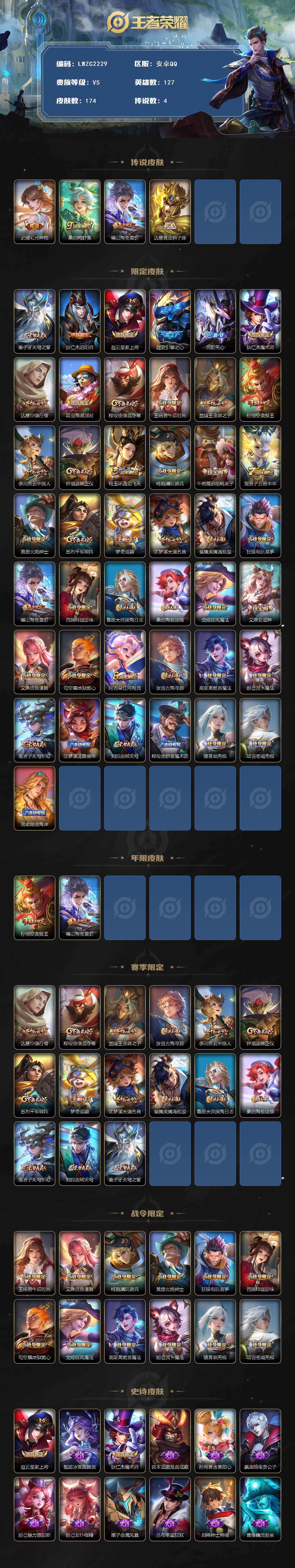 WZCMW462732王者荣耀账号详情图2