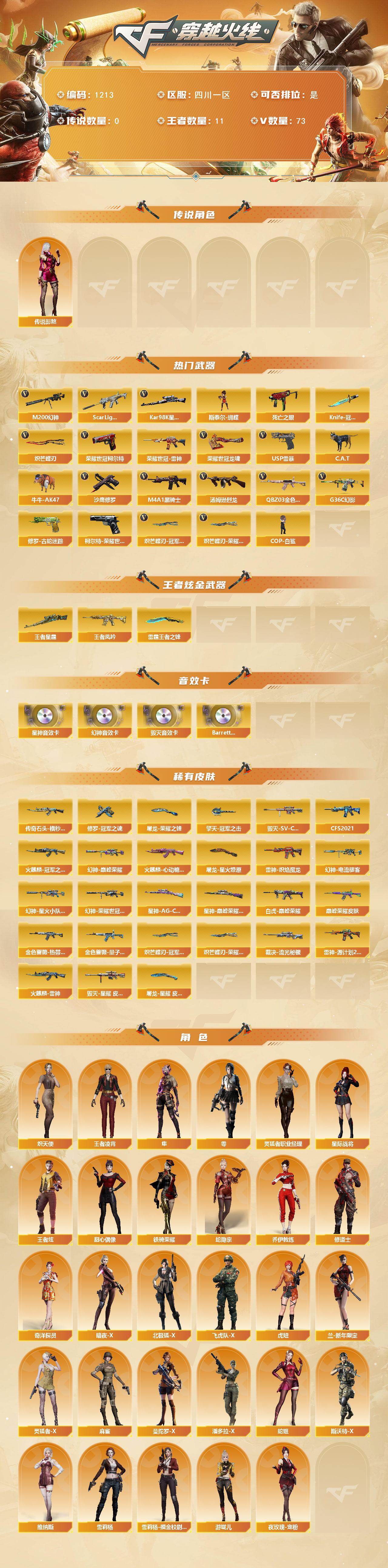 CFCMW422228穿越火线账号详情图2