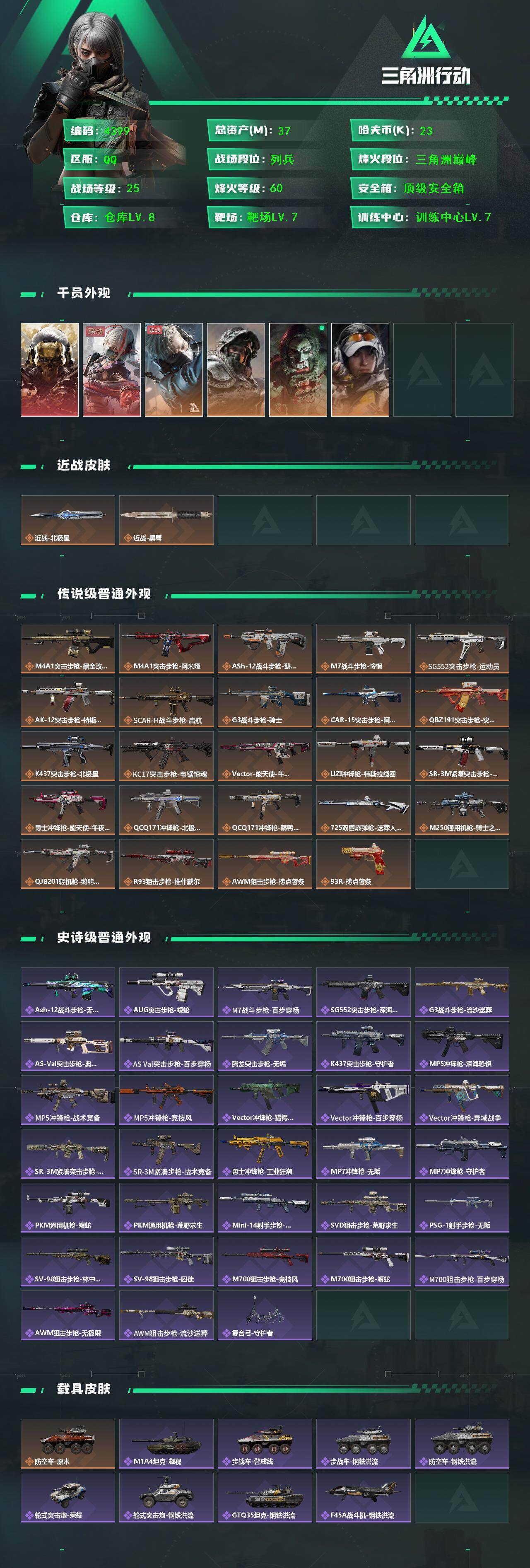 SJZCMW413257三角洲行动账号详情图2