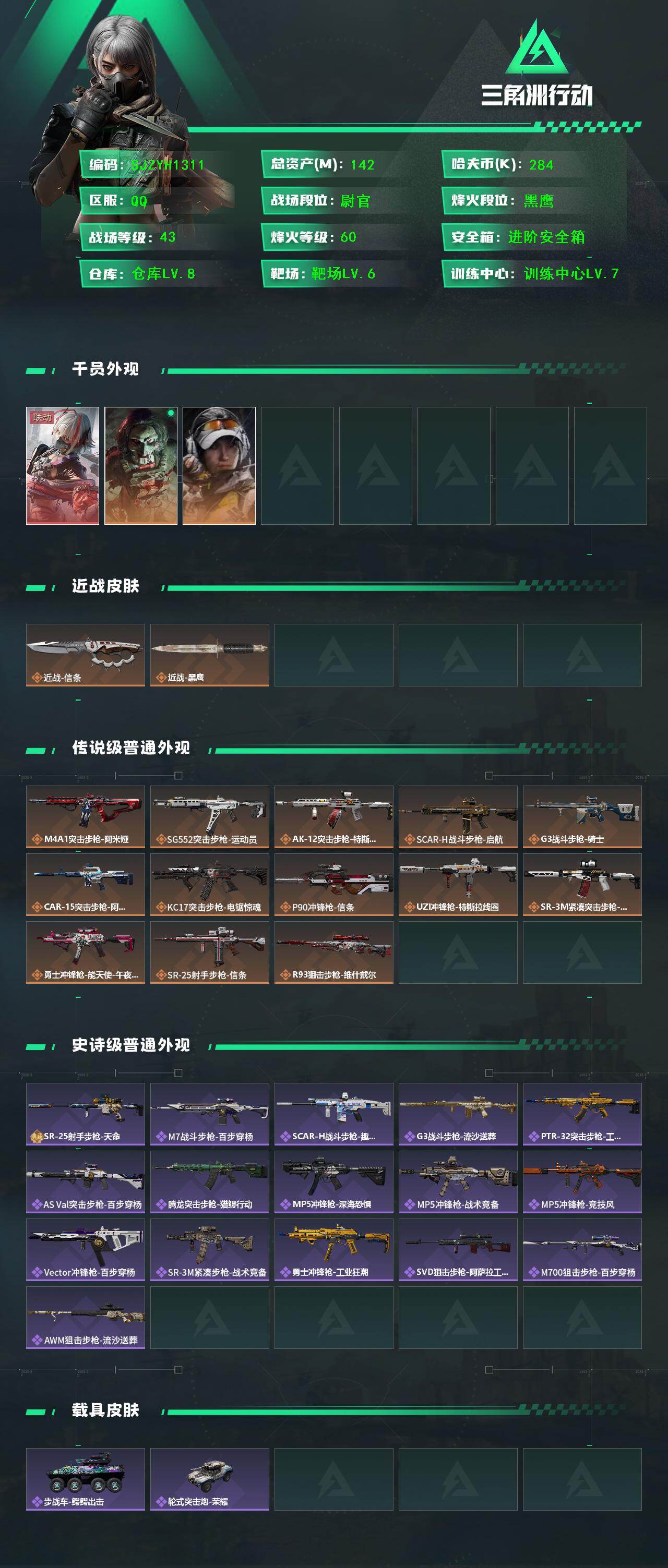 SJZQM413985三角洲行动账号详情图3 SJZQM413985三角洲行动账号详情图3