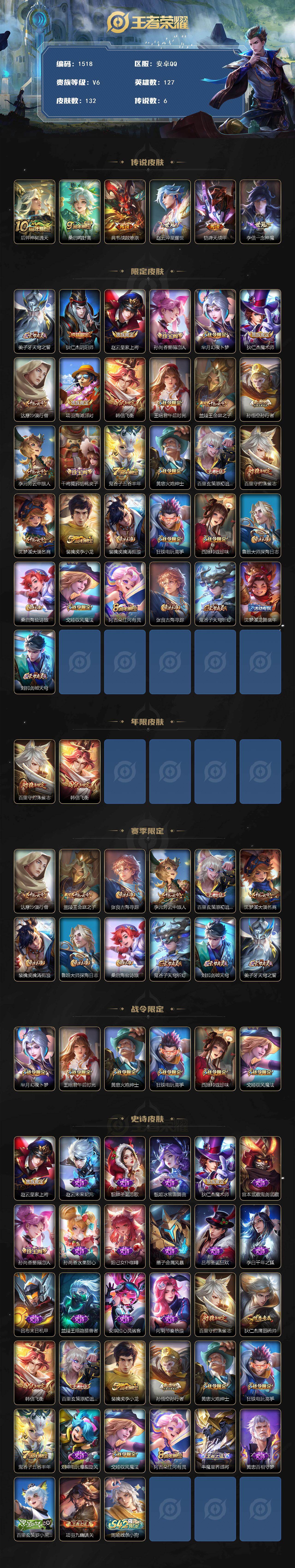 WZCMW4192315王者荣耀账号详情图2