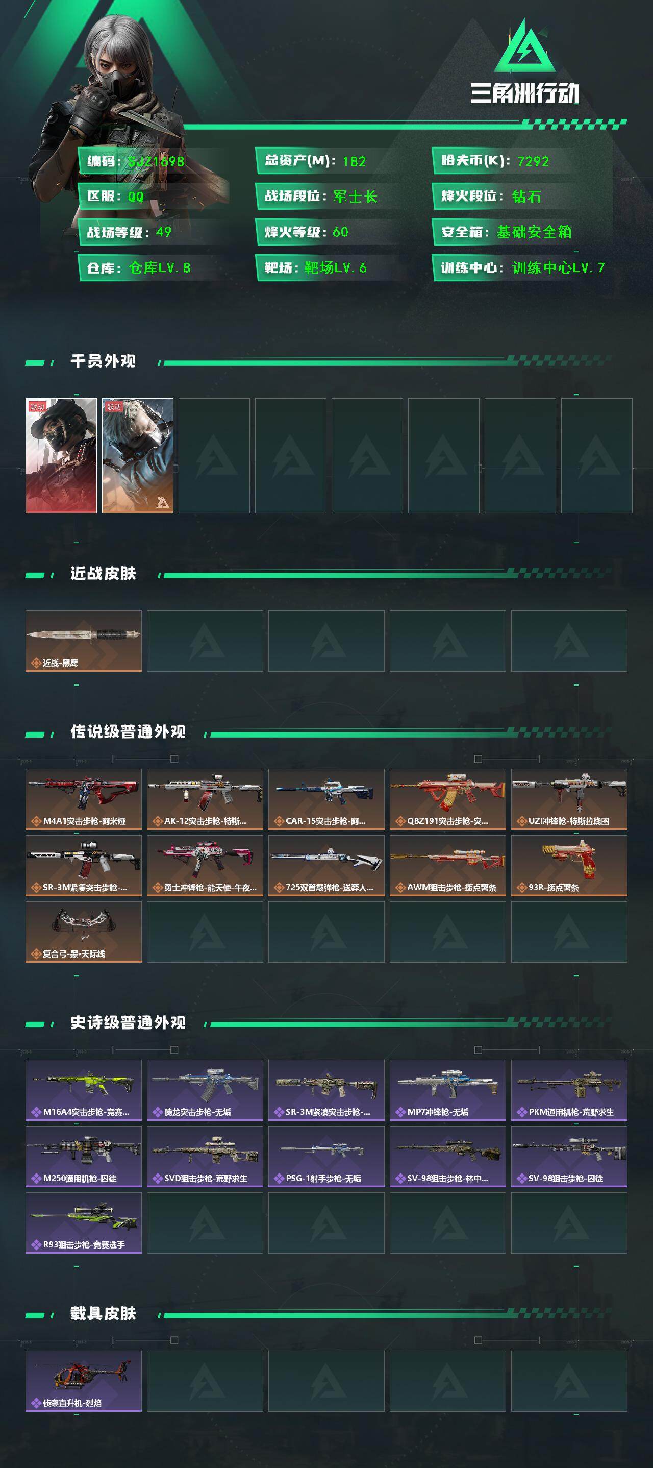 SJZEY436339三角洲行动账号详情图2