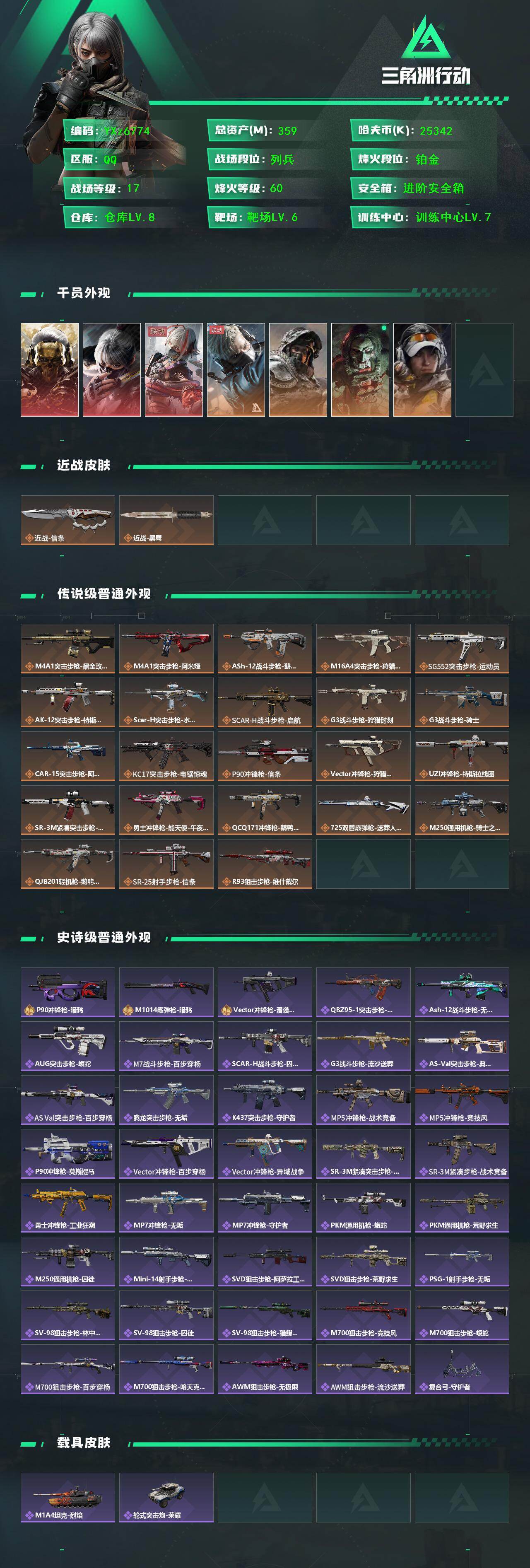 SJZCMW416019三角洲行动账号详情图2