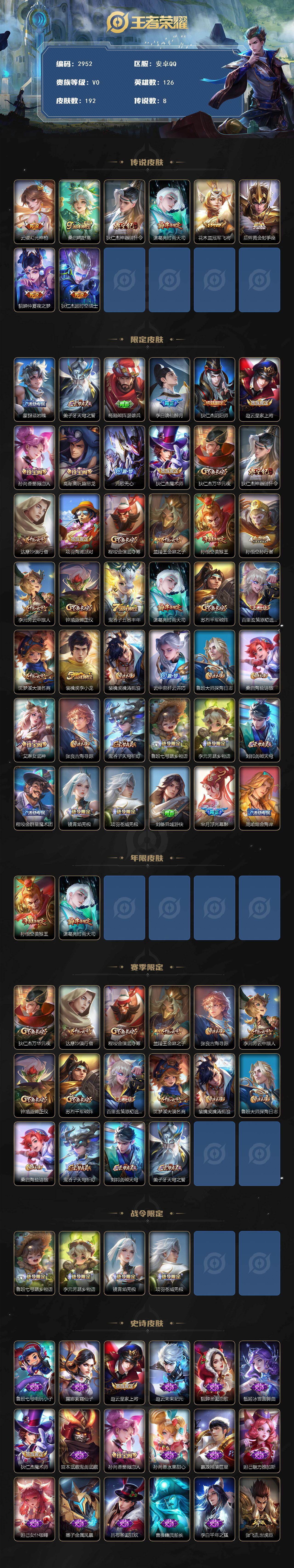 WZCMW453442王者荣耀账号详情图2