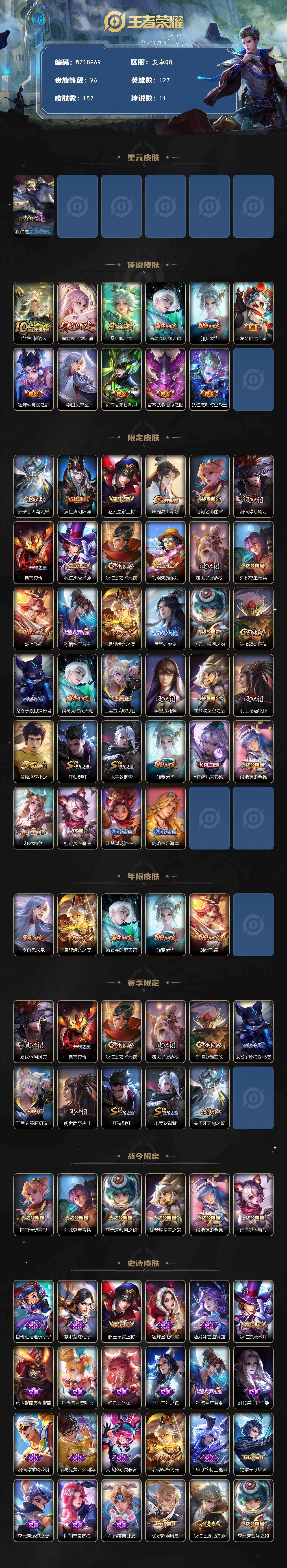 WZ03455193王者荣耀账号详情图2