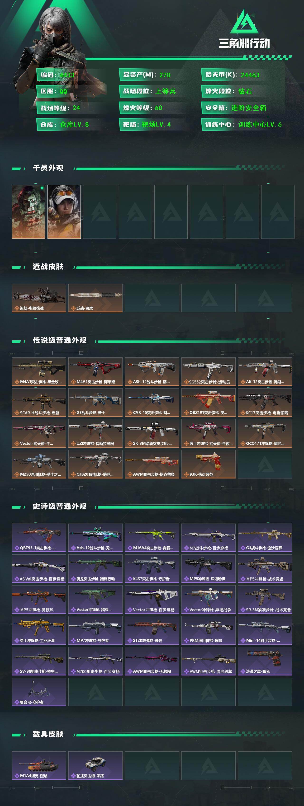 SJZCMW433961三角洲行动账号详情图2