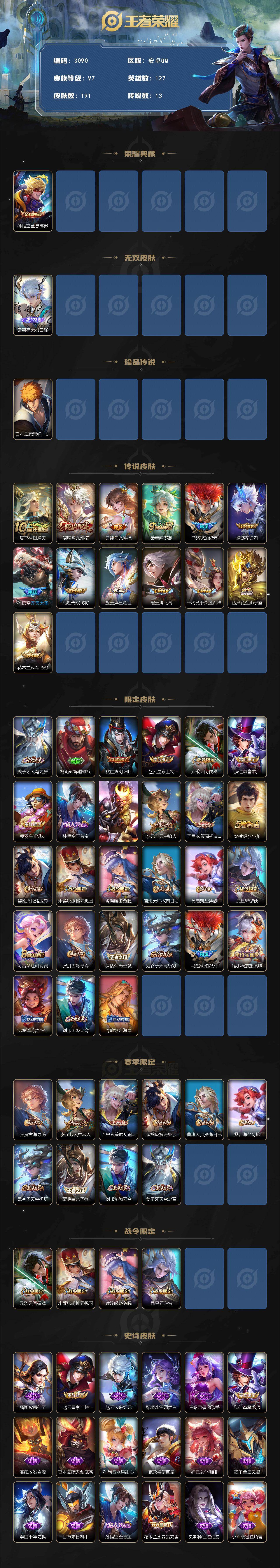 WZCMW453574王者荣耀账号详情图2