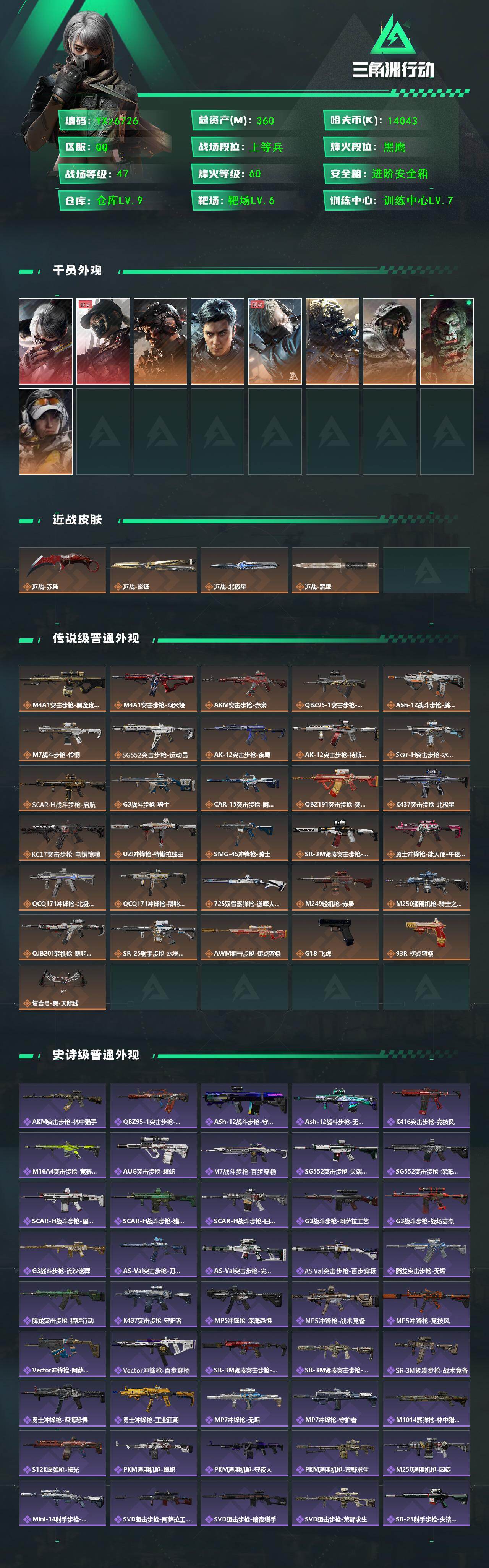 SJZCMW431055三角洲行动账号详情图2