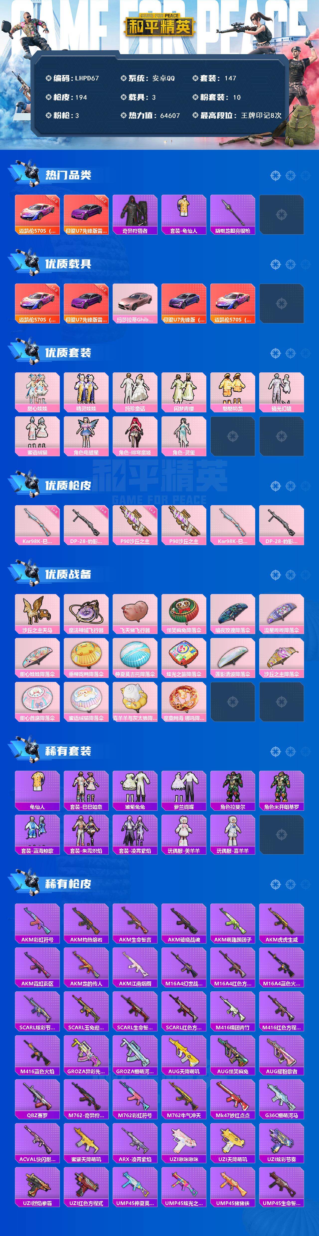 HPCMW466021和平精英账号详情图2