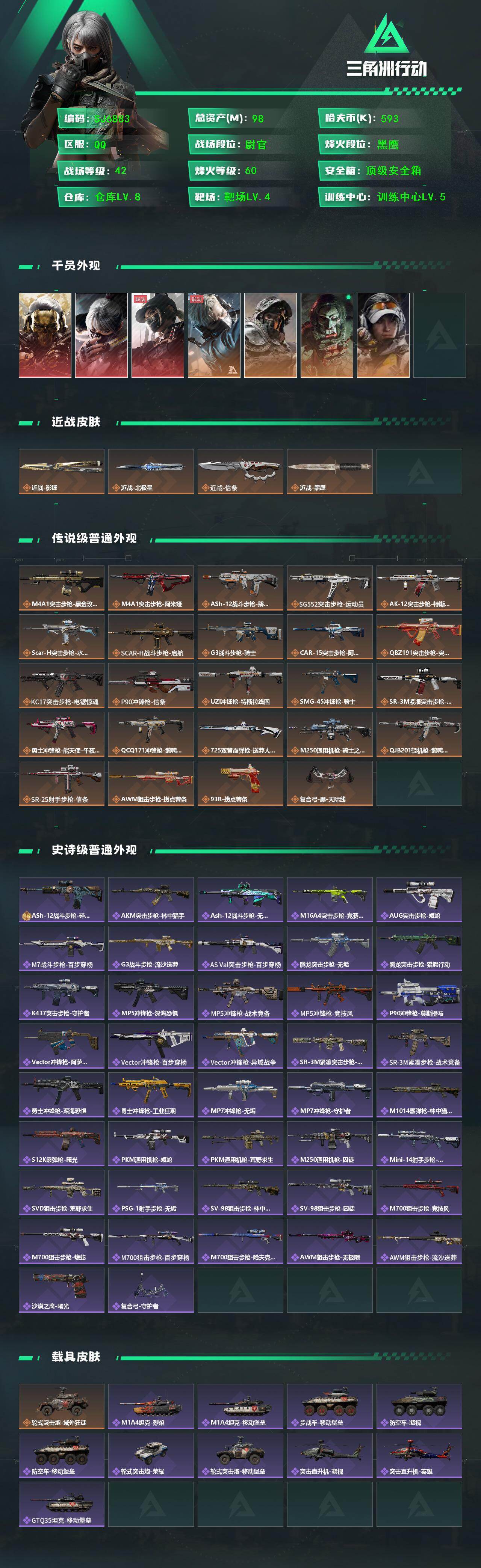 SJZEY413521三角洲行动账号详情图2