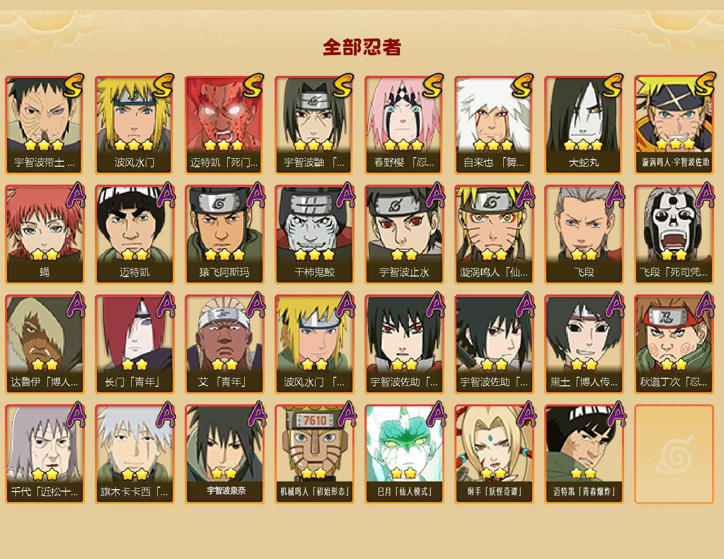 HYEY43417火影忍者账号详情图2