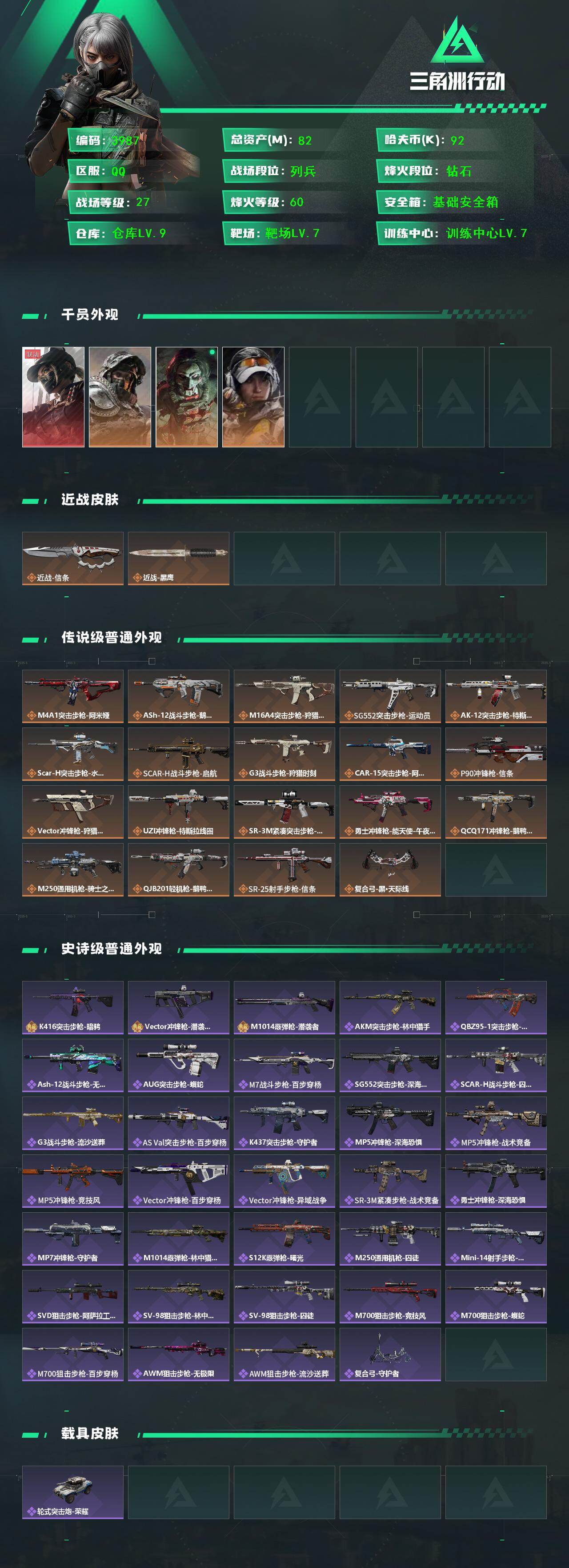 SJZQM427051三角洲行动账号详情图5 SJZQM427051三角洲行动账号详情图5