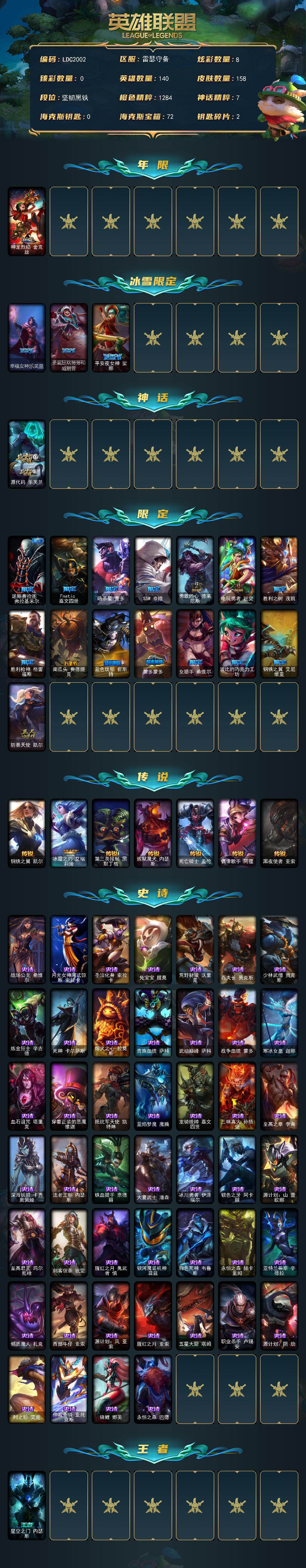 LOLEY45153英雄联盟账号详情图2