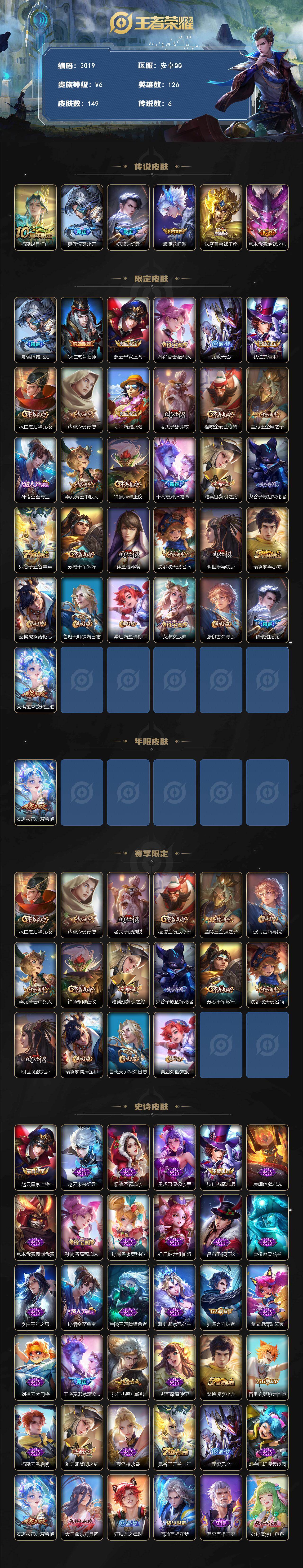 WZCMW453507王者荣耀账号详情图2