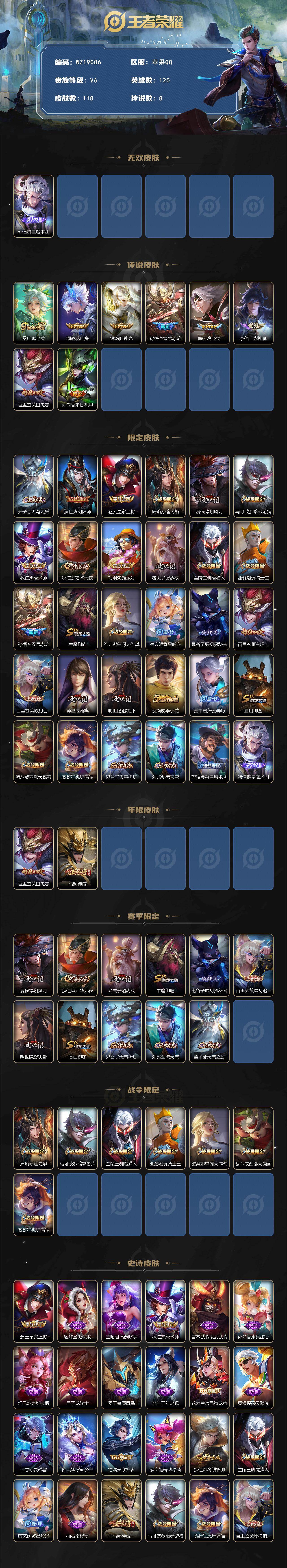 WZ03455191王者荣耀账号详情图2