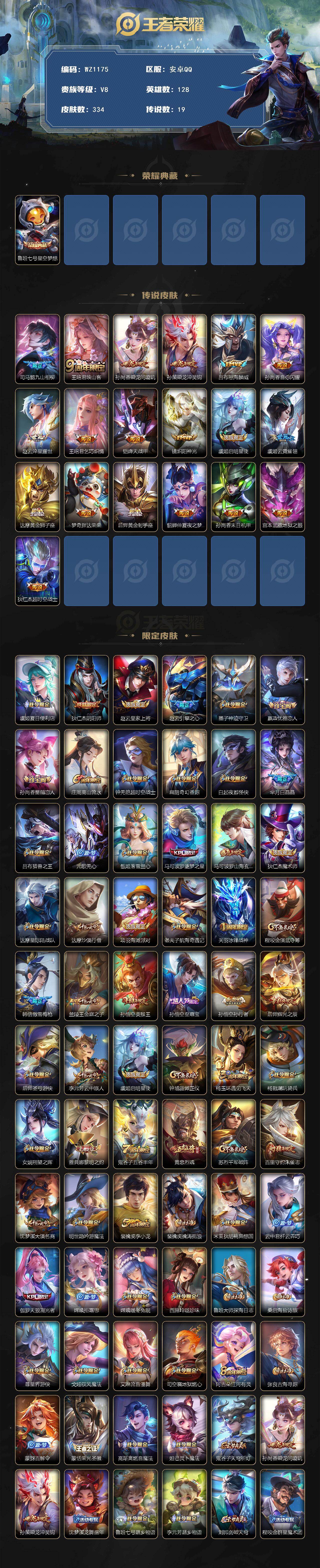 WZLX467341王者荣耀账号详情图2