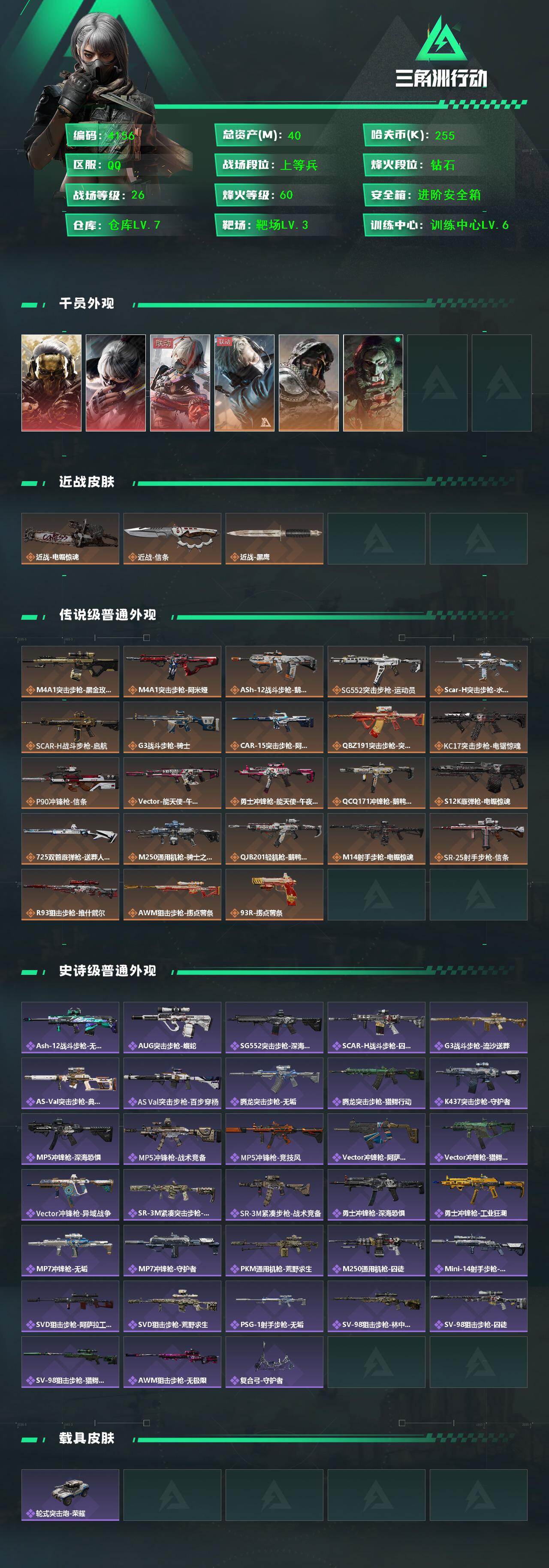 SJZCMW413871三角洲行动账号详情图2