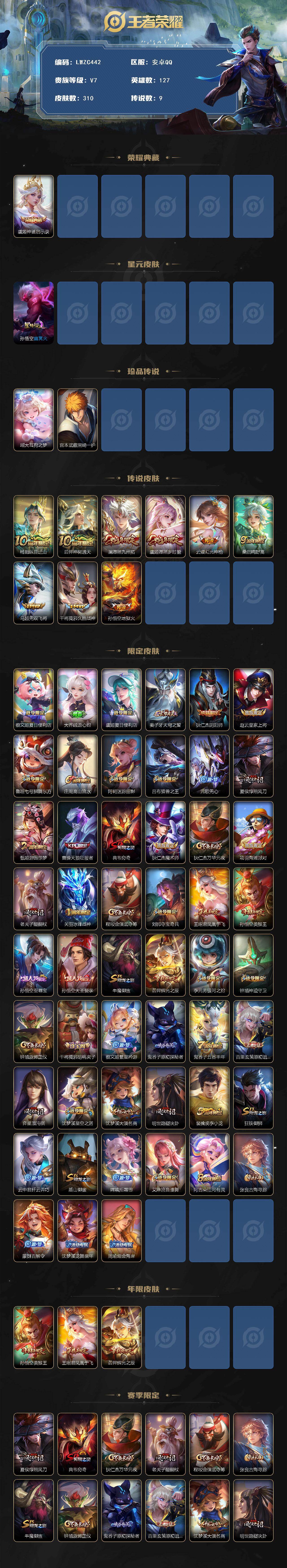 WZCMW4120863王者荣耀账号详情图2