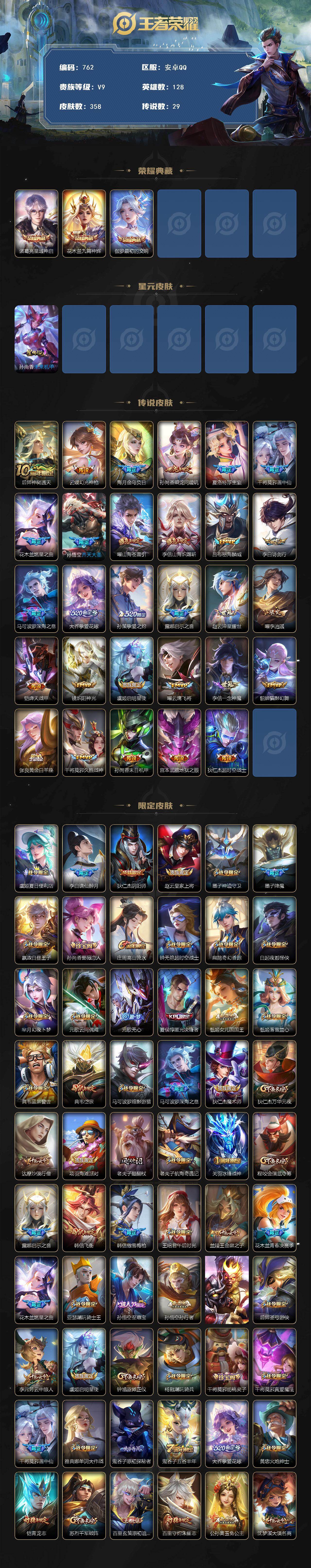 WZCMW496052王者荣耀账号详情图2