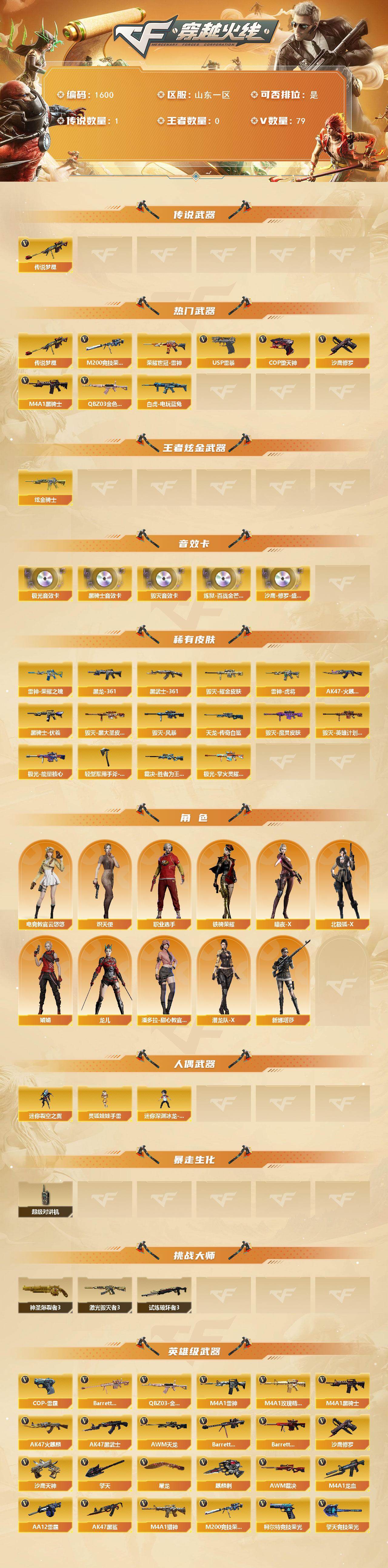 CFQM411237穿越火线账号详情图3