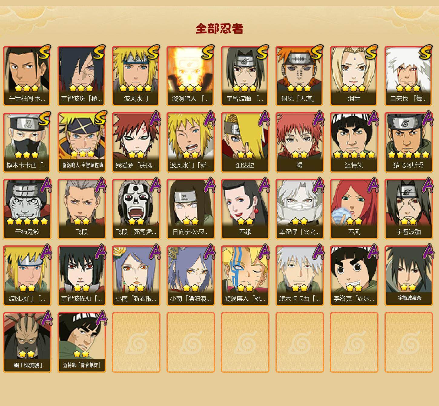 HYLX47643火影忍者账号详情图2