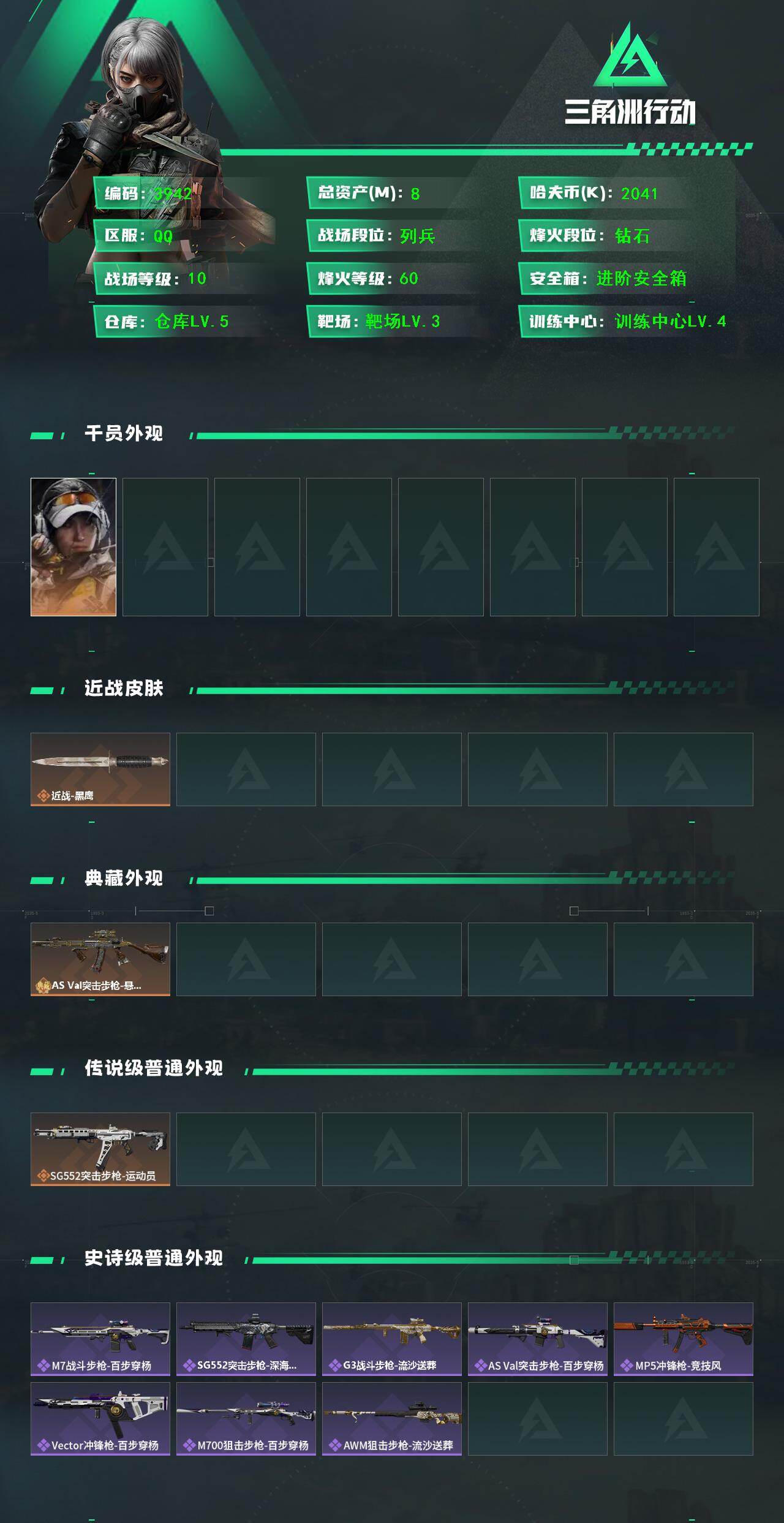 SJZCMW413969三角洲行动账号详情图2