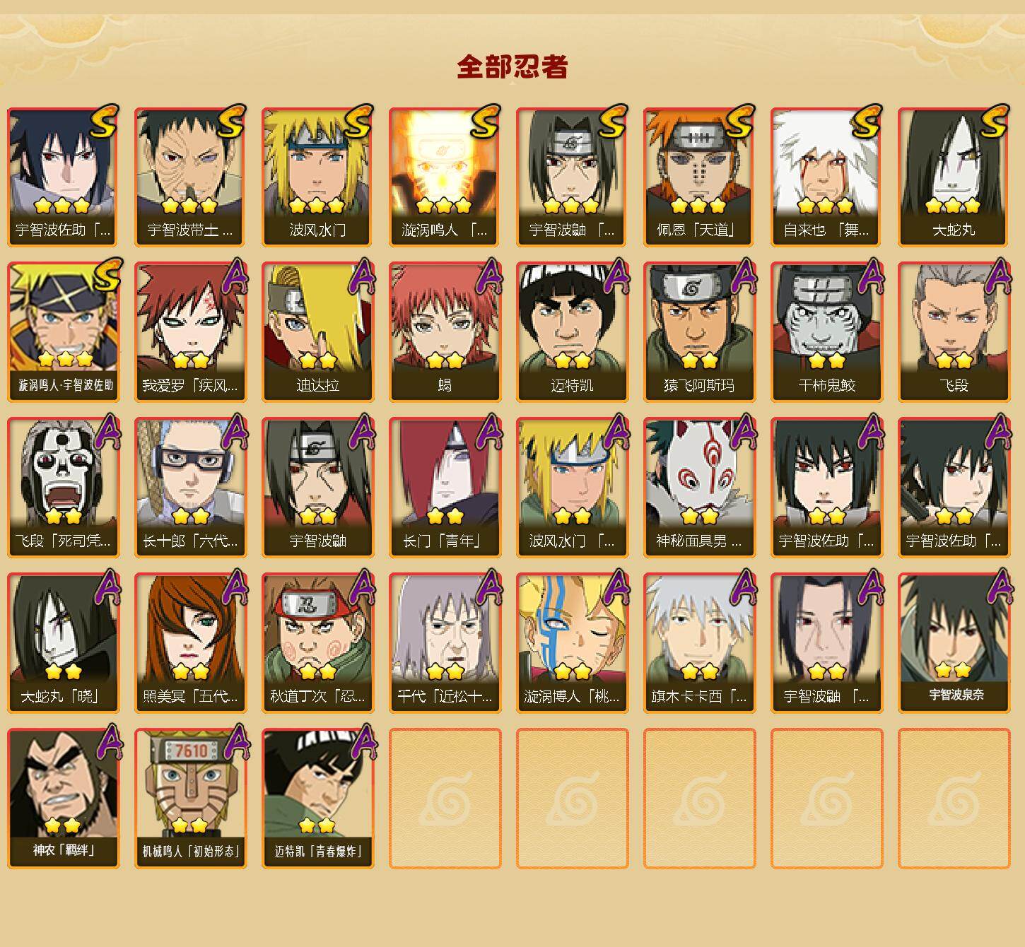 HYLFY43426火影忍者账号详情图2