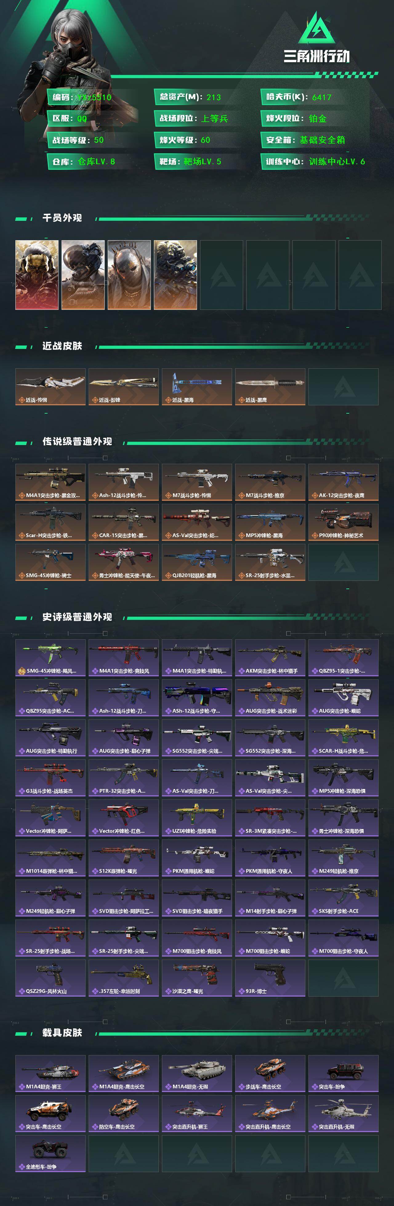 SJZCMW414529三角洲行动账号详情图2